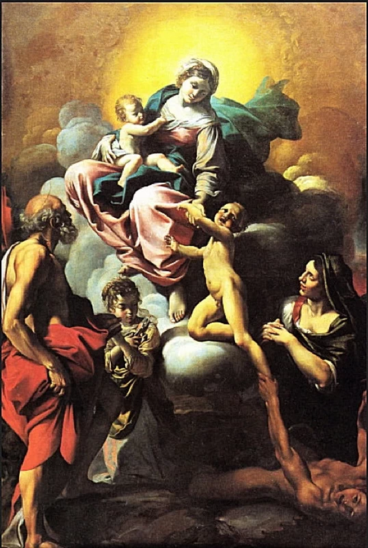 129-Salvazione di un'anima del purgatorio - Galleria Nazionale di Capodmonte, Napoli